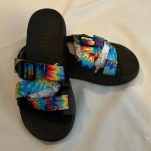 NWT Chaco Women's Chillos Tye Dye Slide Sandal- Size 8